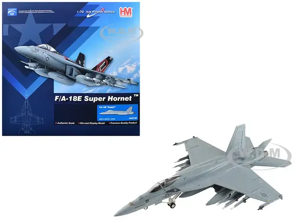 Boeing F/A-18E Super Hornet Fighter Aircraft "Dagger" United States Navy "Air Power Series" 1/72 Diecast Model by Hobby Master