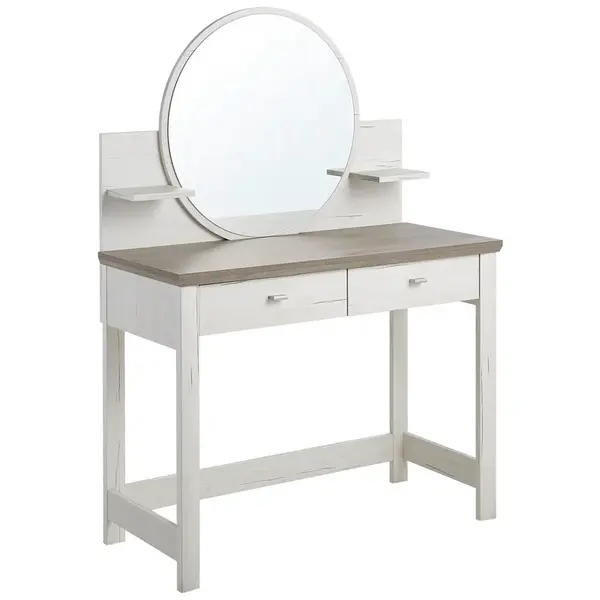 Hom`in TOALETNÍ STOLEK, šedá, bílá, 104,3/45/143 cm