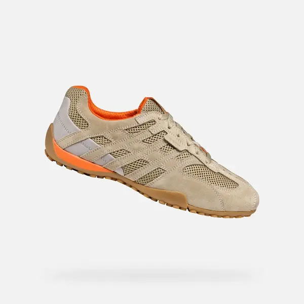 Béžové pánské tenisky Geox Snake Original - Pánské