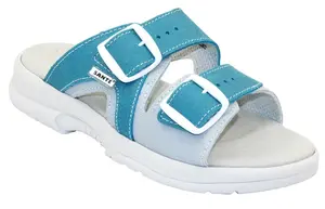 SANTÉ Dámské pantofle N/517/55/O87/O16/BP Tyrkysová v.35