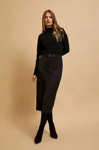 Elegantná midi sukňa