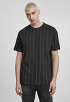 Oversized Pinstripe Tee black