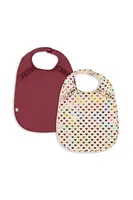 Dětský bryndáček Konges Sløjd 2 PACK GLITTER DINNER BIB WITH FRILL 2-pack KS103639
