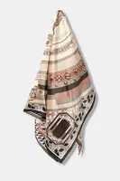 Hedvábný šátek Marella dámský, béžová barva, 2523546017200