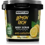 Beauty Jar Lemon Rich telový peeling proti celulitíde 200 g