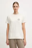 Bavlněné tričko Napapijri S-Fedaia dámské, béžová barva, NP0A88XON1J1