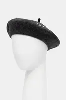 Baret s příměsí vlny Marella Emme by Marella šedá barva, 2525576032200