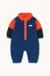 Kojenecký overal Tinycottons COLOR BLOCK POLAR SHERPA ONE-PIECE