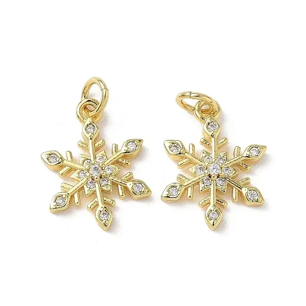 Brass Micro Pave Cubic Zirconia Pendants