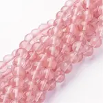 Cherry Quartz Glass Beads Strands