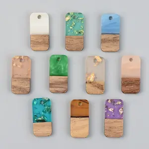 Resin & Walnut Wood Pendants