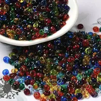 Transparent Colours Glass Seed Beads