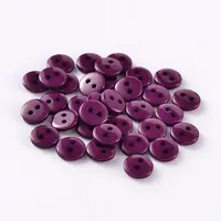 2-Hole Flat Round Resin Sewing Buttons for Costume Design