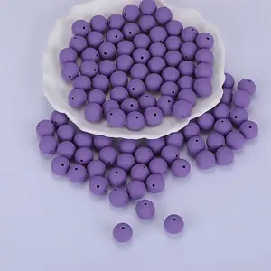 Round Silicone Focal Beads