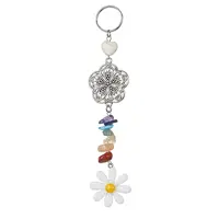 Flower Resin Keychains