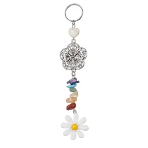 Flower Resin Keychains