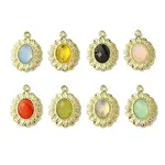 Ion Plating(IP) Real 14K Gold Plated 304 Stainless Steel with Glass Pendant