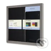 Skicar Moleskine - tvrdé dosky - L, darčeková súprava s farebnými ceruzkami