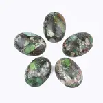 Synthetic Gold Line Regalite/Imperial Jasper/Sea Sediment Jasper Cabochons