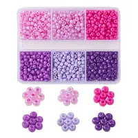 1068Pcs 6 Colors Glass Seed Beads