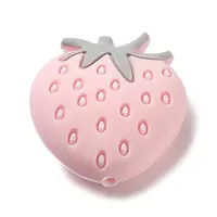 Strawberry Food Grade Eco-Friendly Silicone Focal Beads