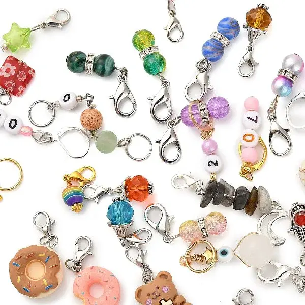 Acrylic & Gemstone Pendant Decorations