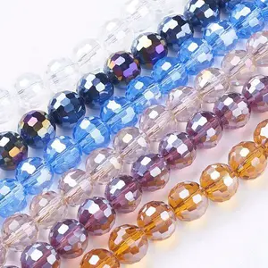 Electroplate Glass Bead Strands