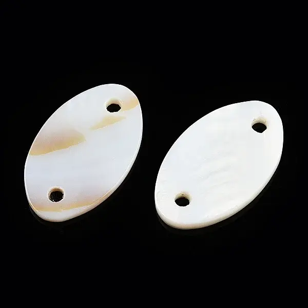 Natural Freshwater Shell Connector Charms