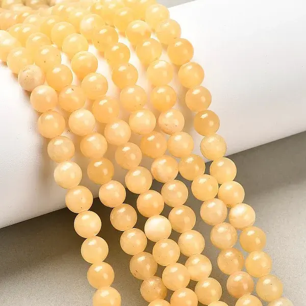 Natural Yellow Jade Beads