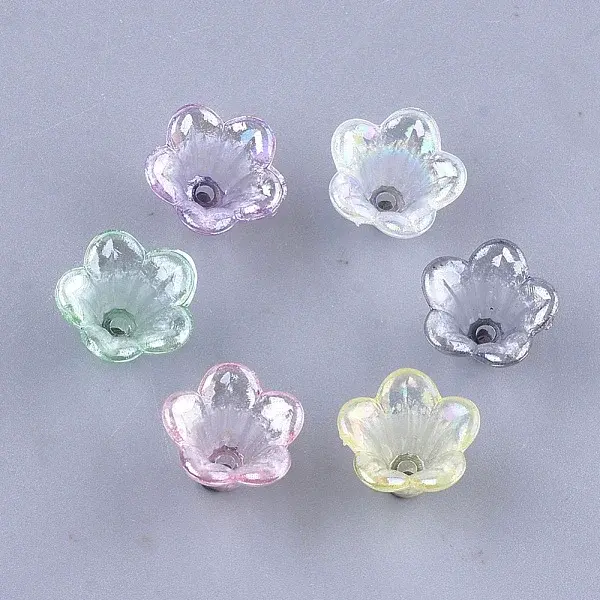 Transparent Acrylic Bead Caps
