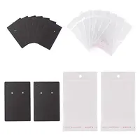 200Pcs 2 Style Cardboard Display Cards and OPP Cellophane Bags