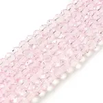 Transparent Baking Paint Glass Beads Strands