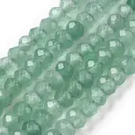 Dyed Natural Malaysia Jade Rondelle Beads Strands