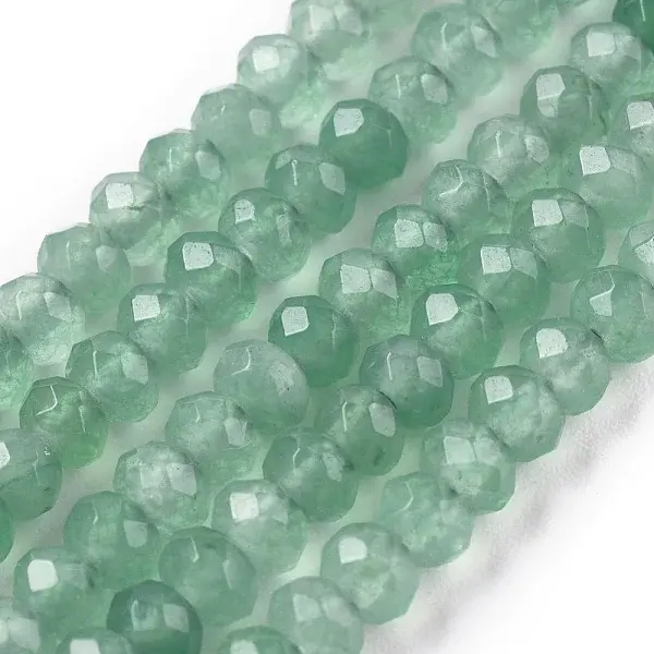Dyed Natural Malaysia Jade Rondelle Beads Strands