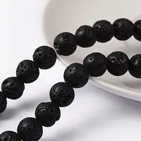 Natural Lava Rock Beads Strands
