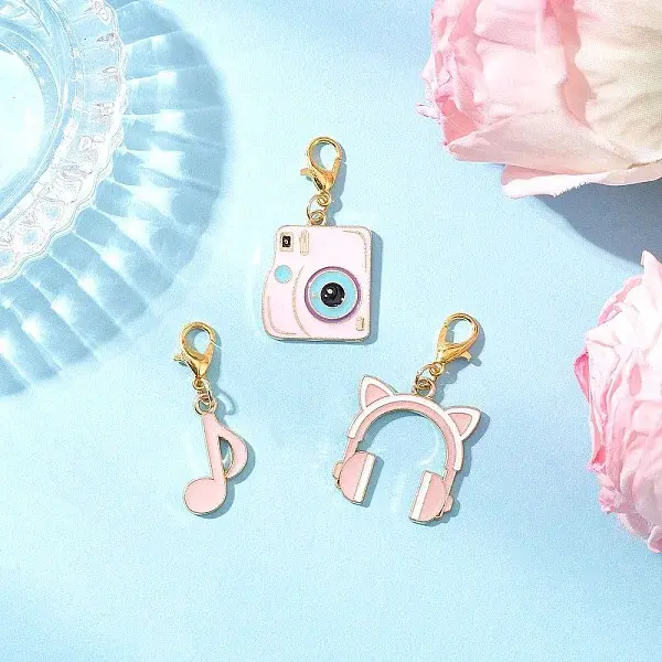 Music Theme Alloy Enamel Pendant Decorations