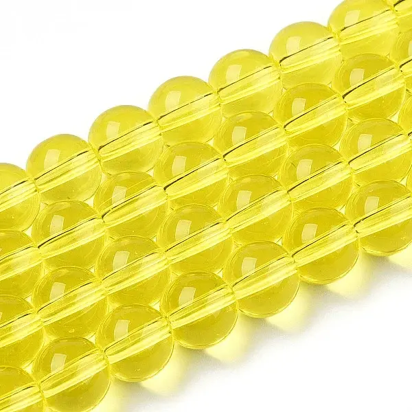 Transparent Glass Beads Strands