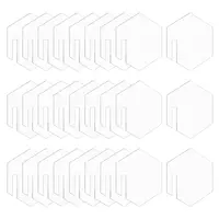 60Pcs Mirror Acrylic Wine Glass Charms