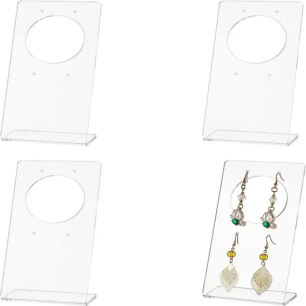 Transparent Acrylic Earring Display Stands