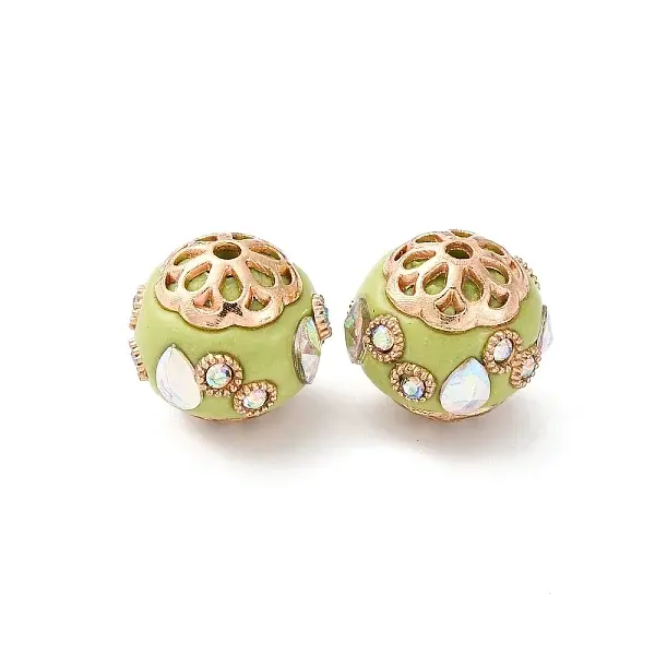 Handmade Resin Indonesia Round Beads