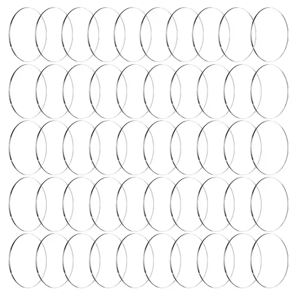 50Pcs Acrylic Flat Round Action Figure Display Bases