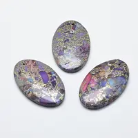 Natural Silver Line Regalite/Imperial Jasper/Sea Sediment Jasper Pendants