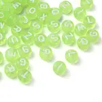 Transparent Lawn Green Acrylic Beads