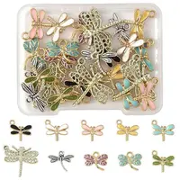 24Pcs 10 Styles Alloy Charms