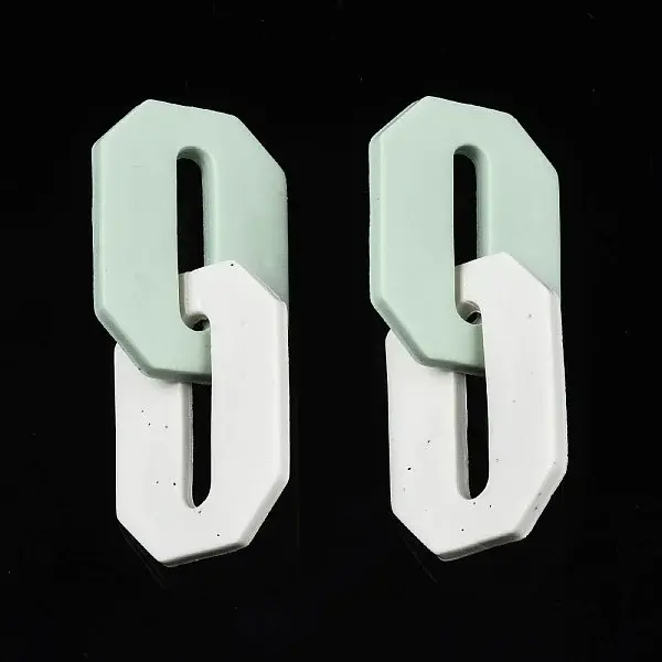 Handmade Polymer Clay Linking Rings