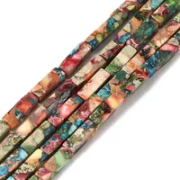 Dyed Natural Imperial Jasper Beads Strands