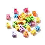 UV Plating Opaque Acrylic European Beads