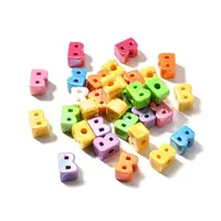 UV Plating Opaque Acrylic European Beads