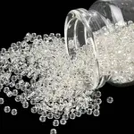 8/0 Transparent Glass Round Seed Beads