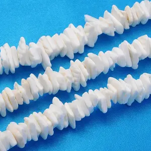 Natural Sea Shell Chips Beads Strands